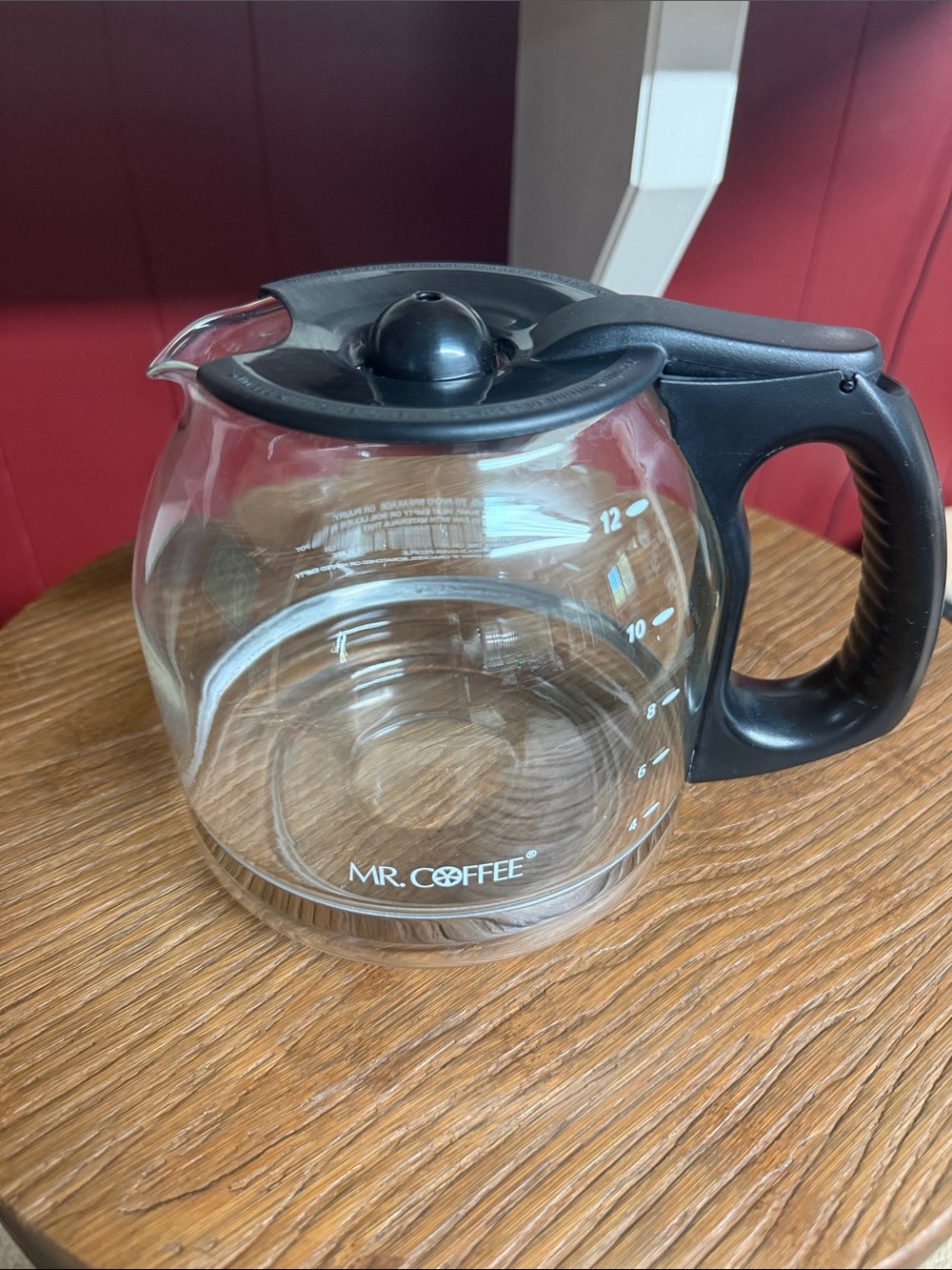 Mr. Coffee Glass Coffee Carafe with Black Handle and Lid